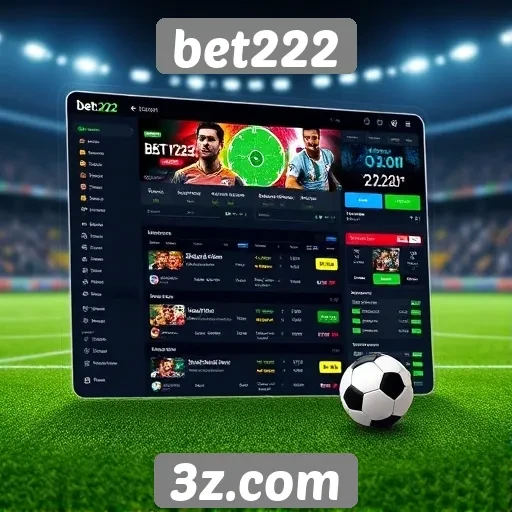 Interface do usuário do bet222 é intuitiva