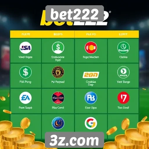 explorando as opções de depósitos no bet222