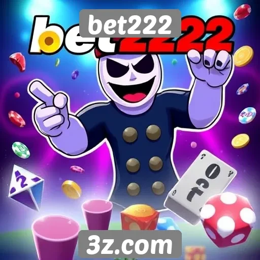 Variedade de jogos disponíveis na plataforma bet222